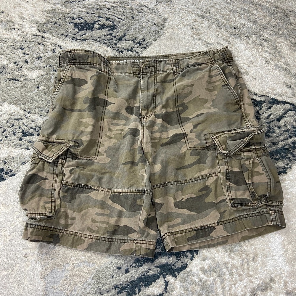 Mossimo Y2K Supply Co Cargo Shorts Sz 40 Camouflage Cotton Summer Hiking READ